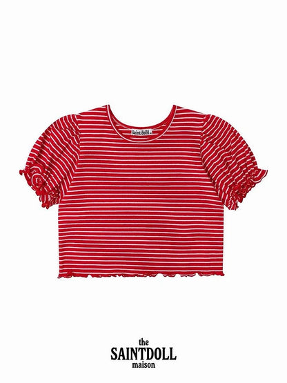[PRE-ORDER] Stripe Frill T-Shirts