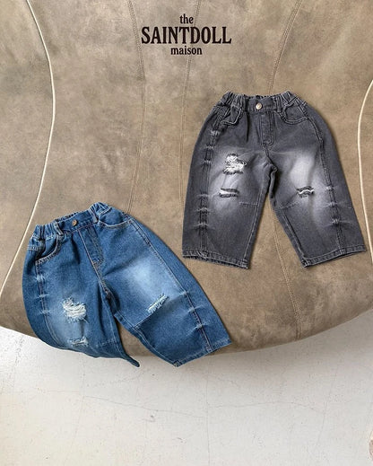[PRE-ORDER] Dart Wide Denim Pants (Mom Couple)