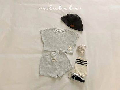 Crople Waffle Shorts [White Melange/6m]