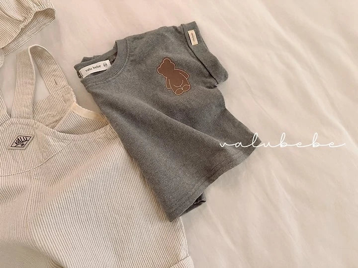 Veluti Roll-Up T-Shirts [Charcoal Grey/12m]