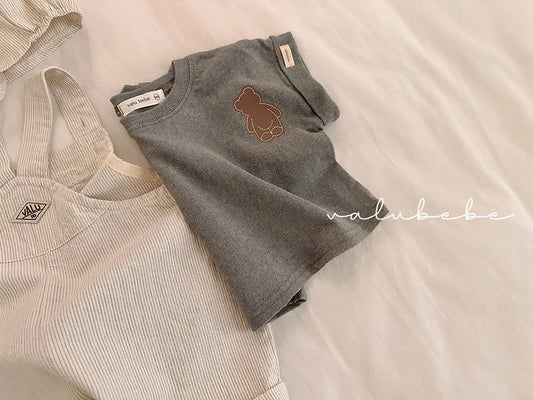 Veluti Roll-Up T-Shirts [Charcoal Grey/12m]