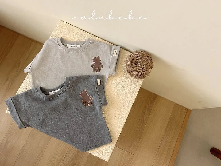 Veluti Roll-Up T-Shirts [Charcoal Grey/12m]