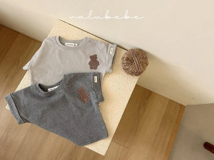 Veluti Roll-Up T-Shirts [Charcoal Grey/12m]