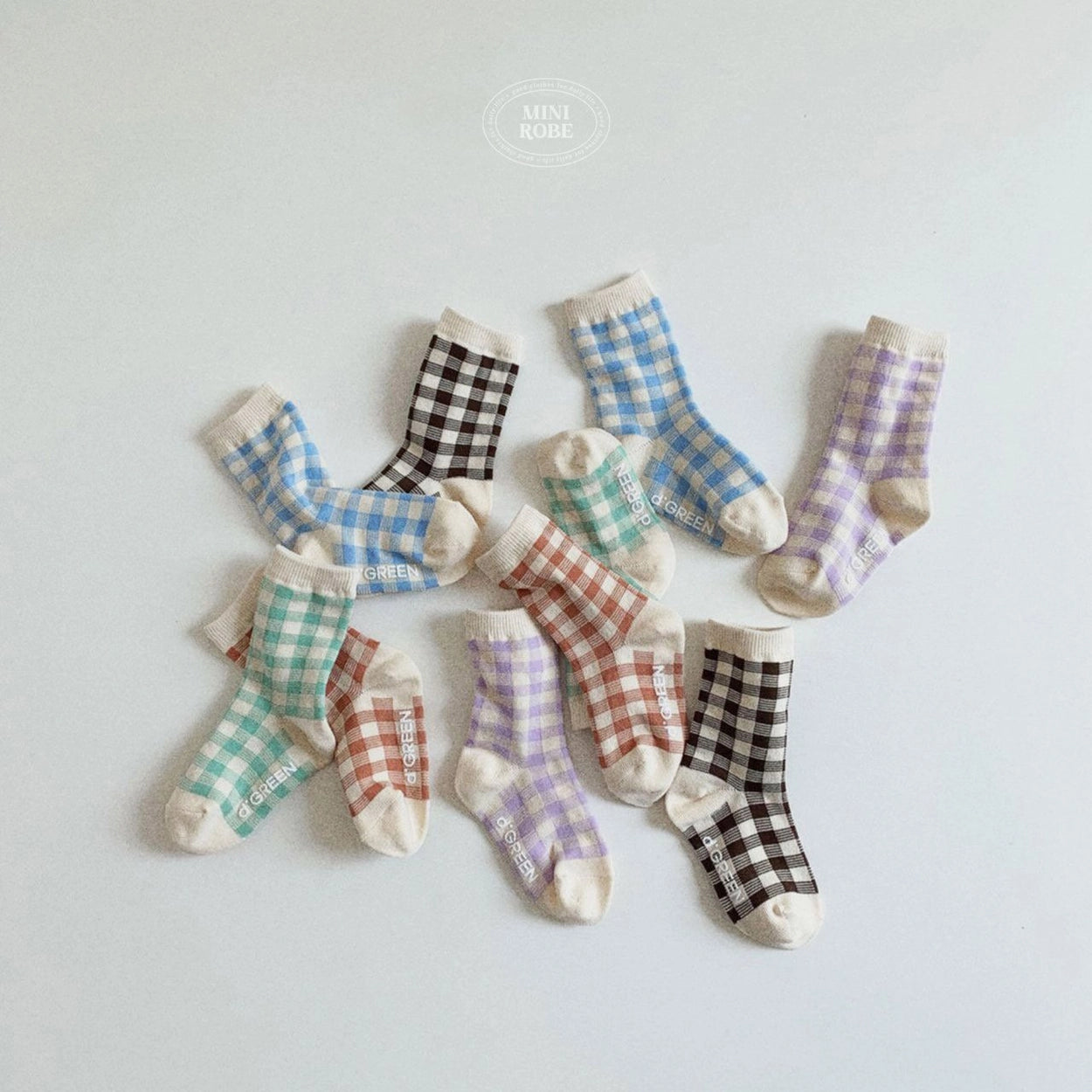 [PRE-ORDER] Natural Check Socks Set