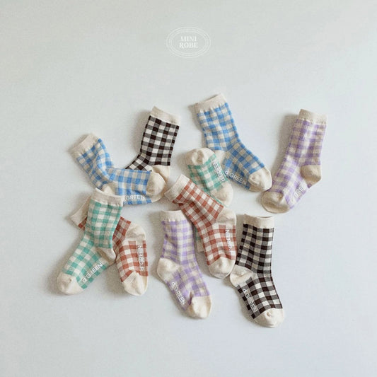 [PRE-ORDER] Natural Check Socks Set