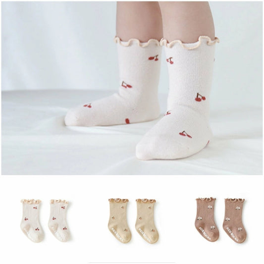 [PRE-ORDER] Flower Shirring Socks