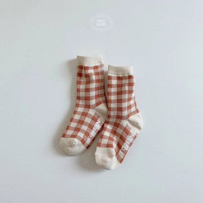 [PRE-ORDER] Natural Check Socks Set
