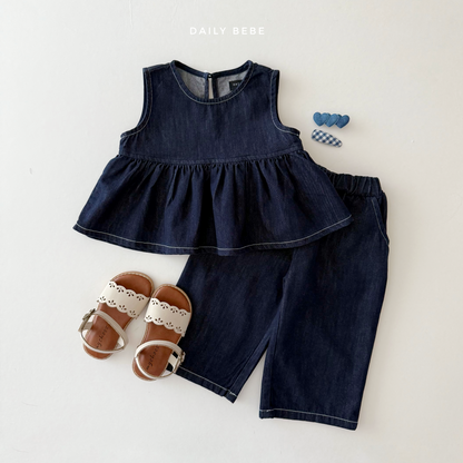[PRE-ORDER] Er Denim Top Bottom Set