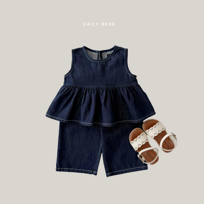 [PRE-ORDER] Er Denim Top Bottom Set