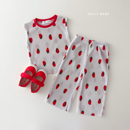 [PRE-ORDER] Color Block Pleats Top Bototm Set