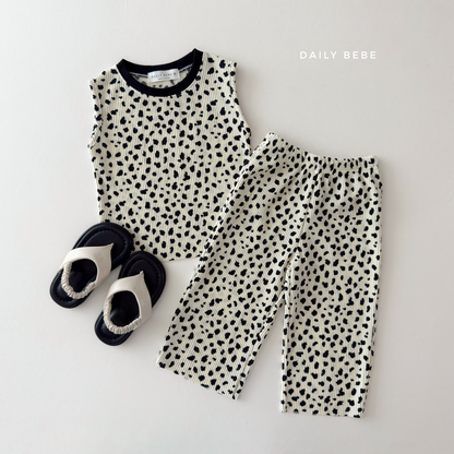 [PRE-ORDER] Color Block Pleats Top Bototm Set