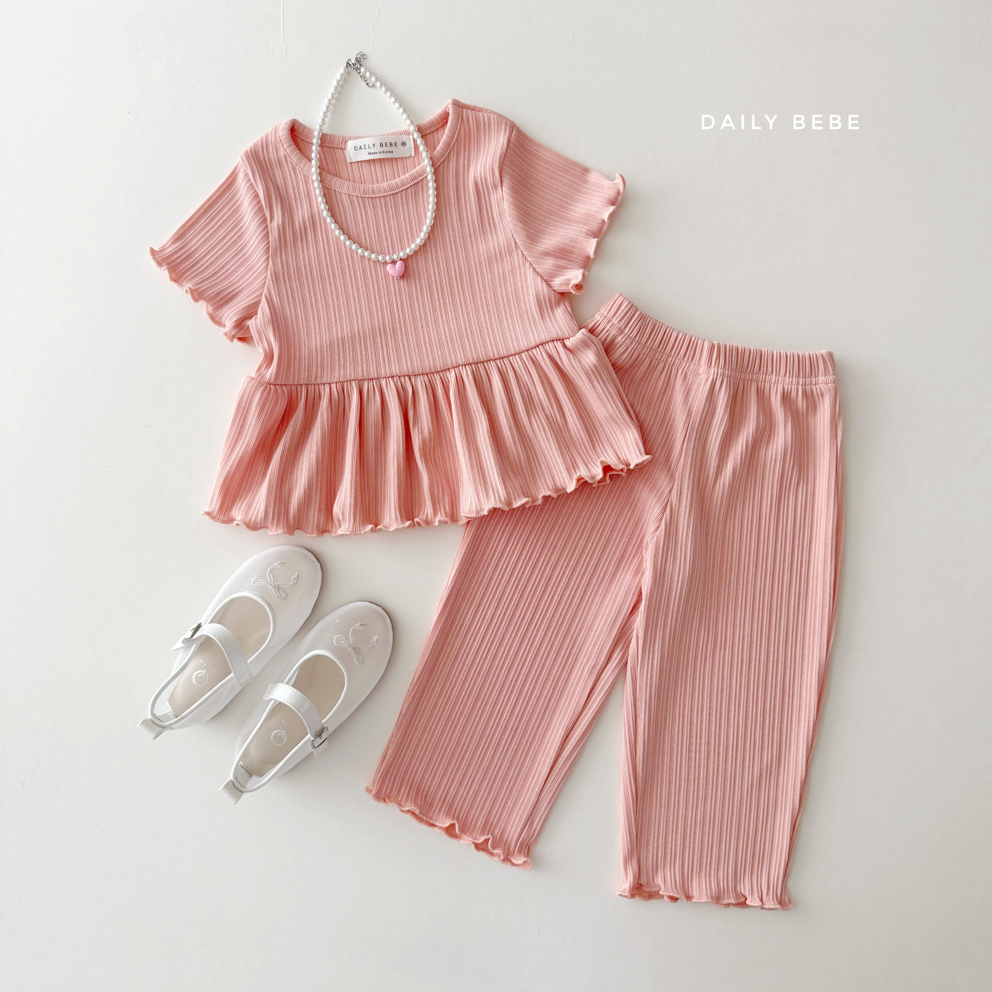 [PRE-ORDER] Frill Pleats Top Bottom Set