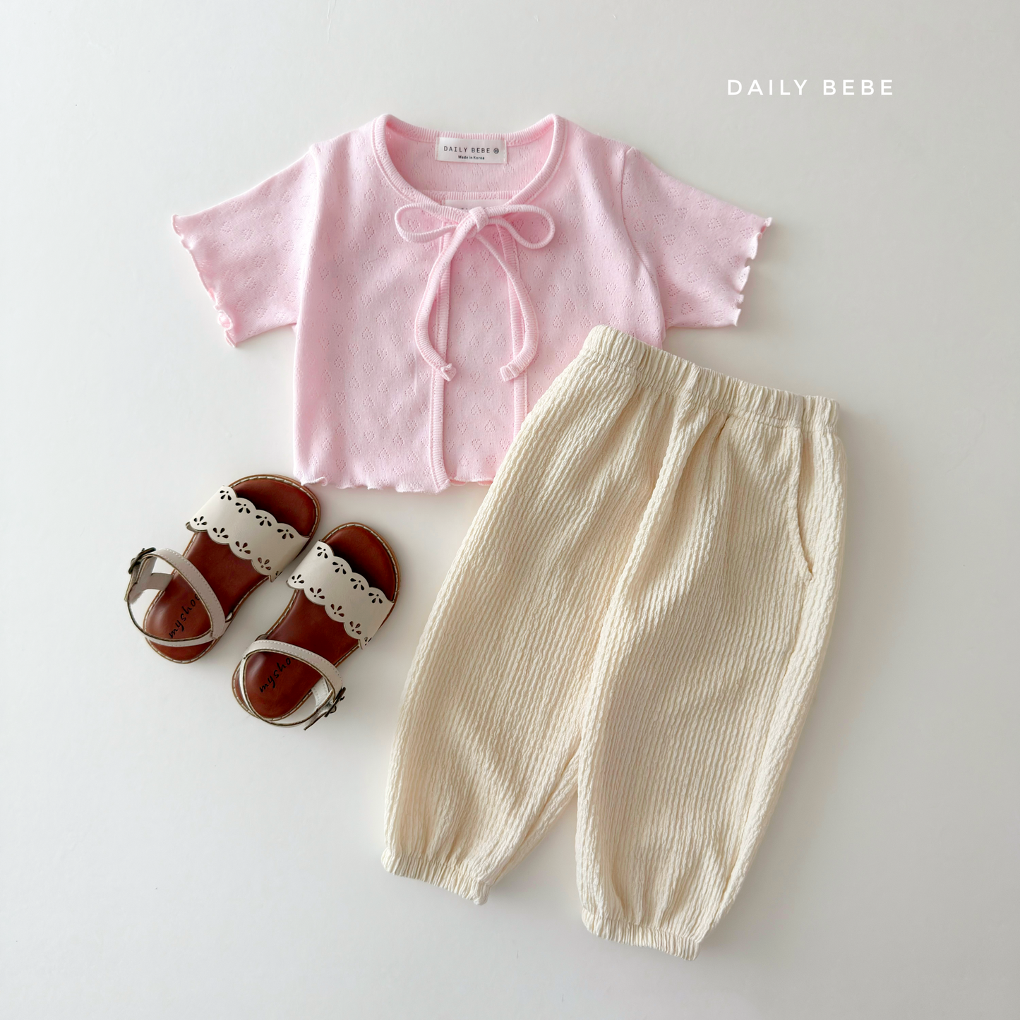 [PRE-ORDER] Eyelet Tank Top + Cardigan Set