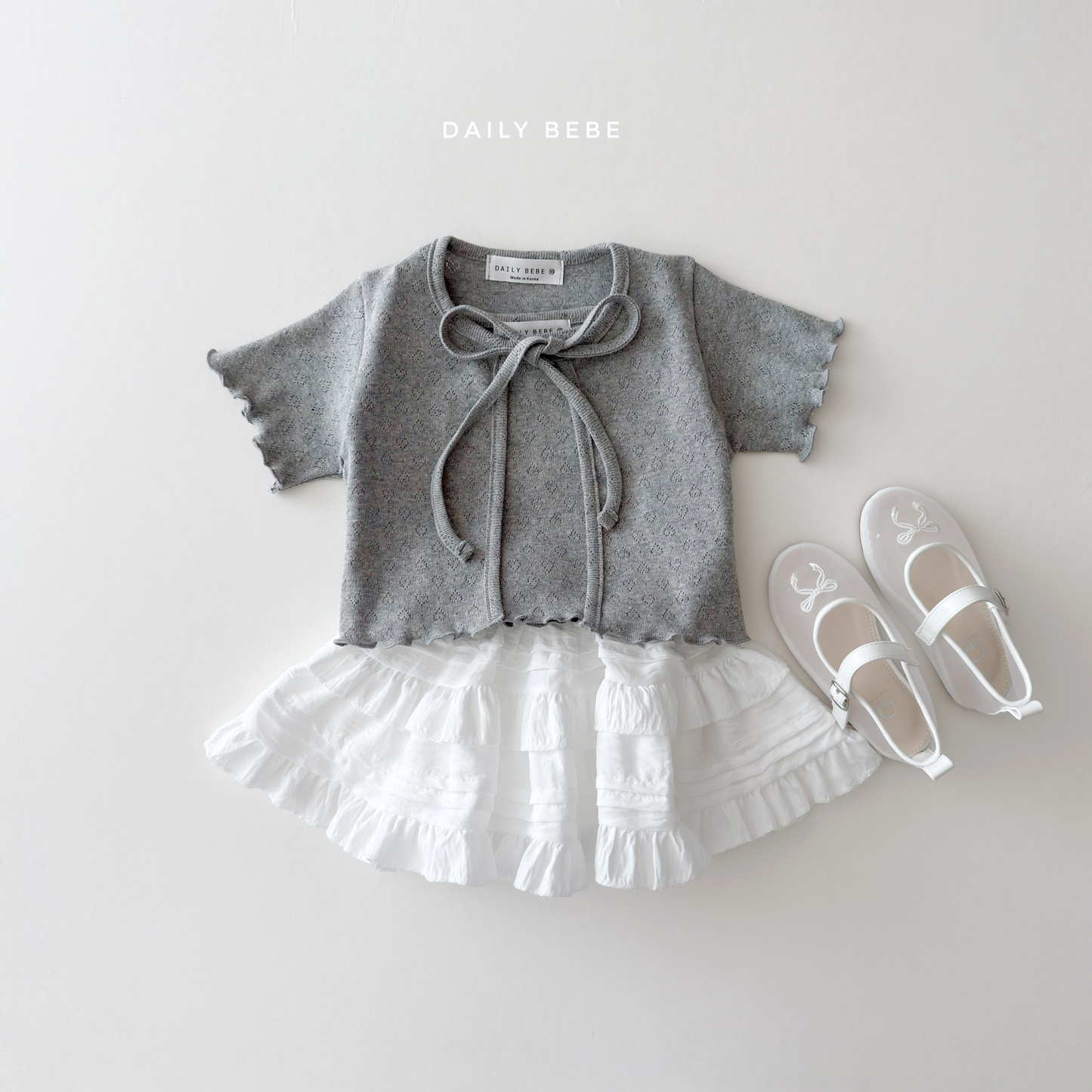 [PRE-ORDER] Eyelet Tank Top + Cardigan Set