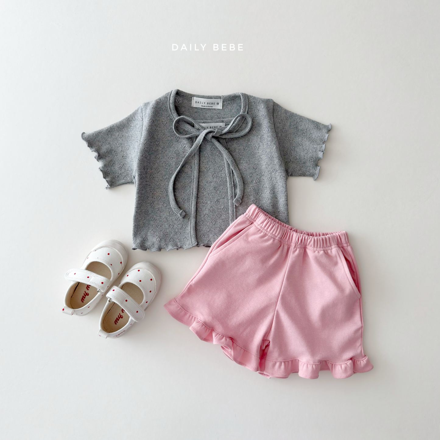 [PRE-ORDER] Eyelet Tank Top + Cardigan Set