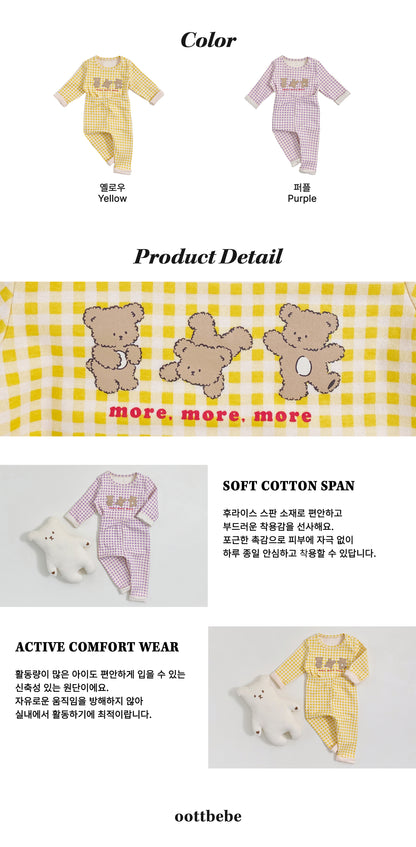 [PRE-ORDER] Check Bear Home Wear Set