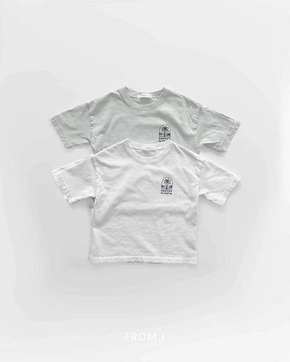 Palm Tree T-Shirts [Mint/S(3-4yr), JL(10-12yr)]