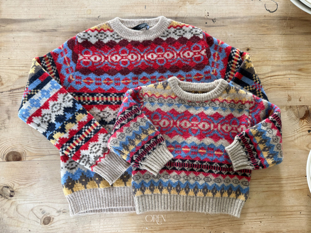 [PRE-ORDER] Adeline Multi Wool Sweater Top (Mom Couple)