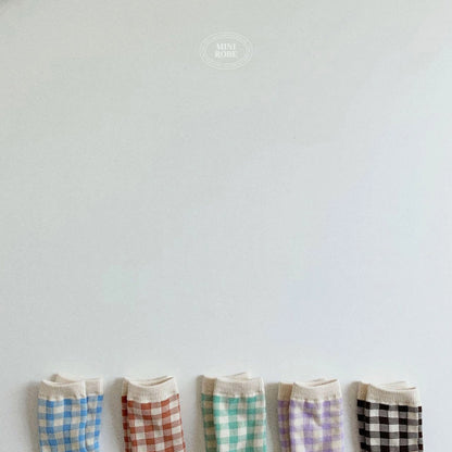 [PRE-ORDER] Natural Check Socks Set