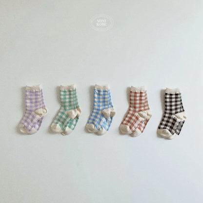 [PRE-ORDER] Natural Check Socks Set