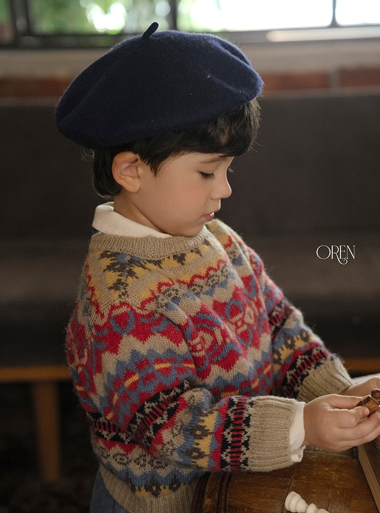 [PRE-ORDER] Adeline Multi Wool Sweater Top (Mom Couple)