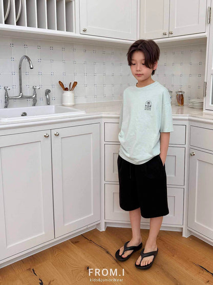 Palm Tree T-Shirts [Mint/S(3-4yr), JL(10-12yr)]