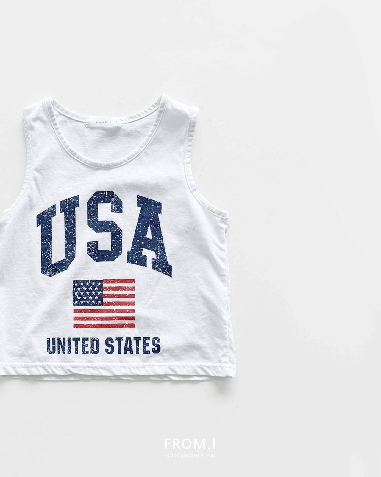 USA T-Shirts [Ivory/S(3-4yr)]