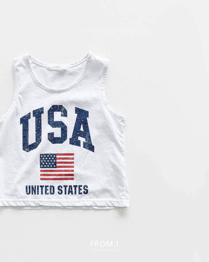USA T-Shirts [Ivory/S(3-4yr)]