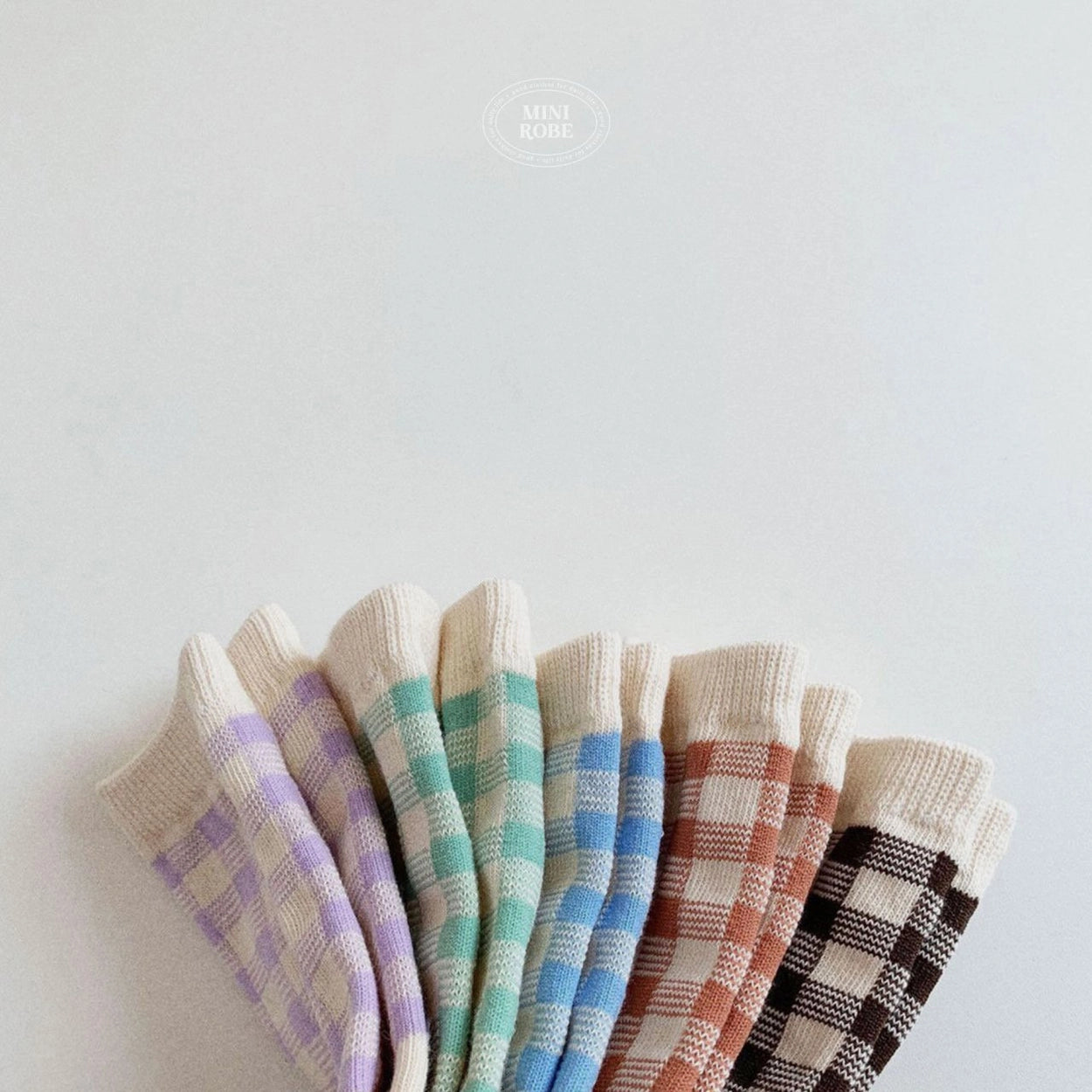 [PRE-ORDER] Natural Check Socks Set