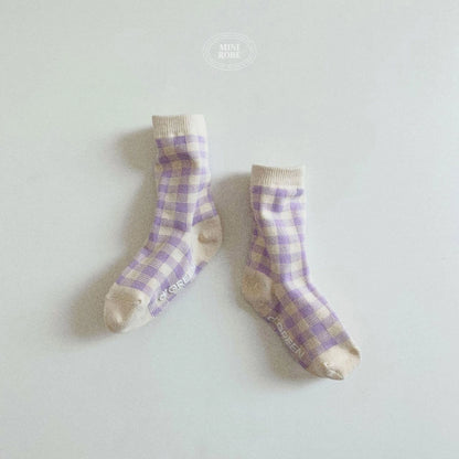 [PRE-ORDER] Natural Check Socks Set