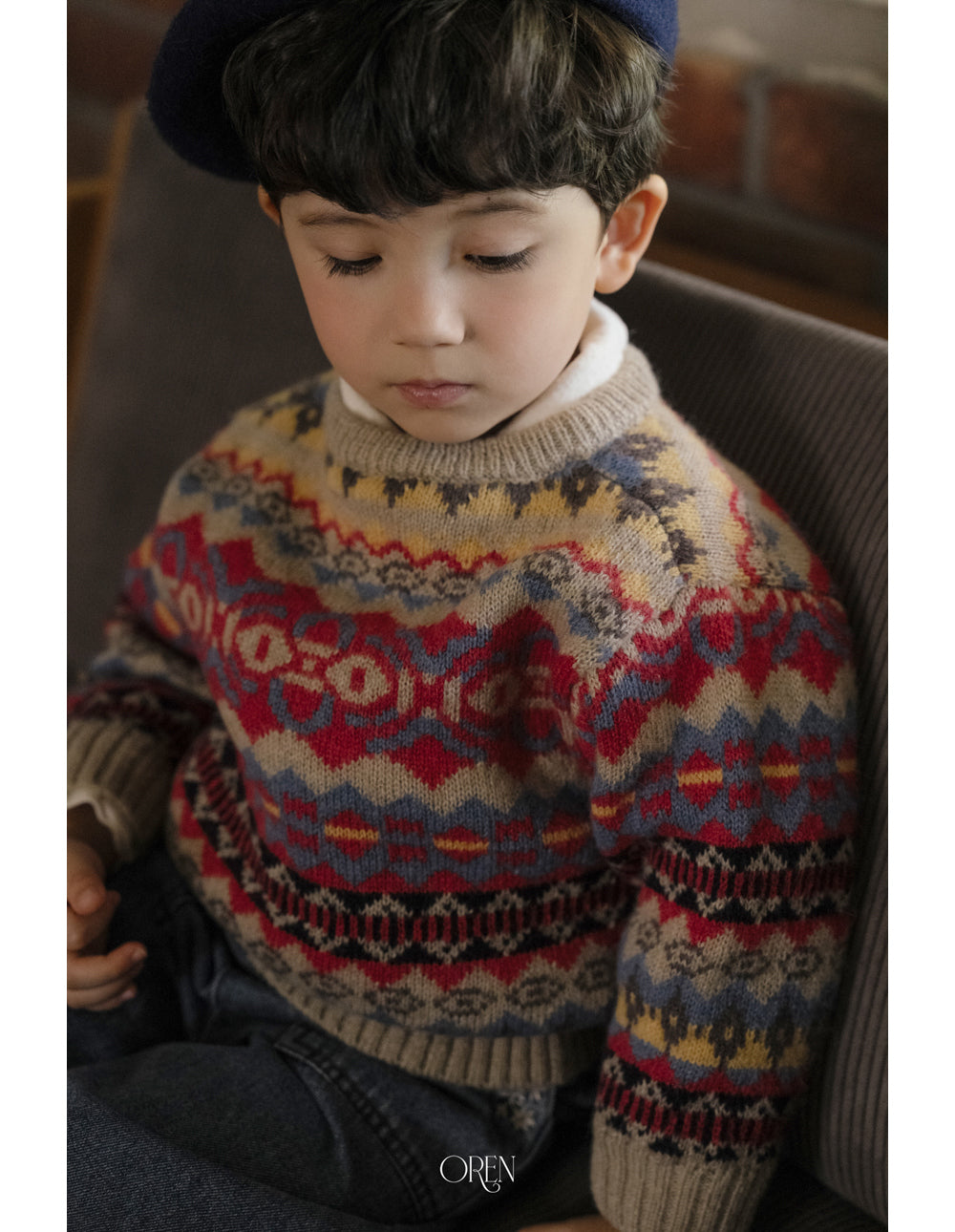 [PRE-ORDER] Adeline Multi Wool Sweater Top (Mom Couple)