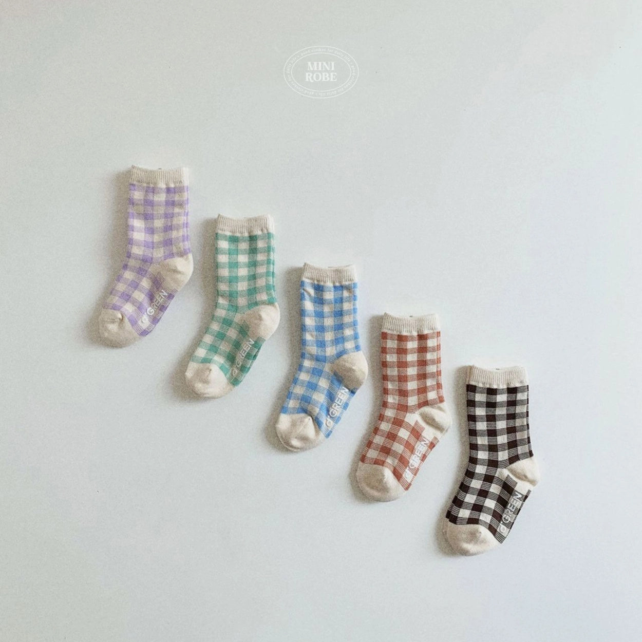 [PRE-ORDER] Natural Check Socks Set