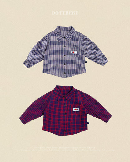 [PRE-ORDER] Cappuccino Check Shirts (Mom Couple)