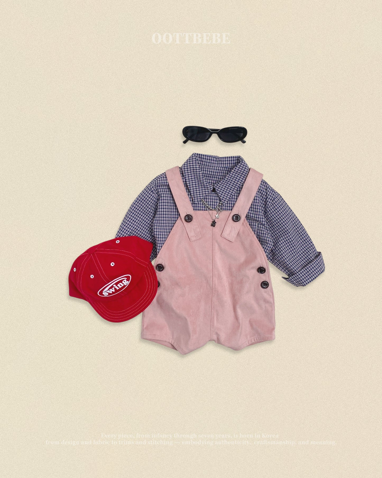 [PRE-ORDER] Cappuccino Check Shirts (Mom Couple)
