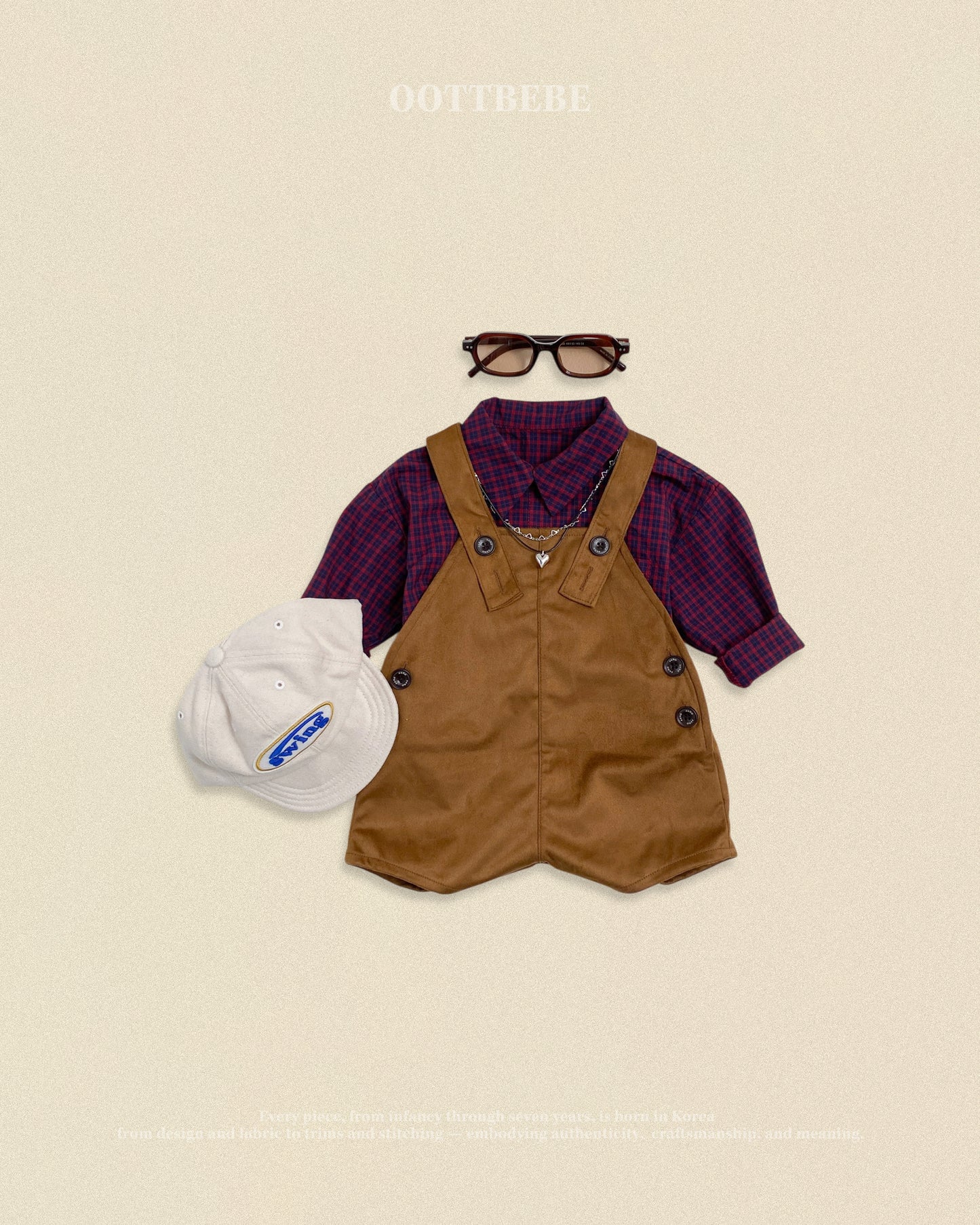 [PRE-ORDER] Cappuccino Check Shirts (Mom Couple)
