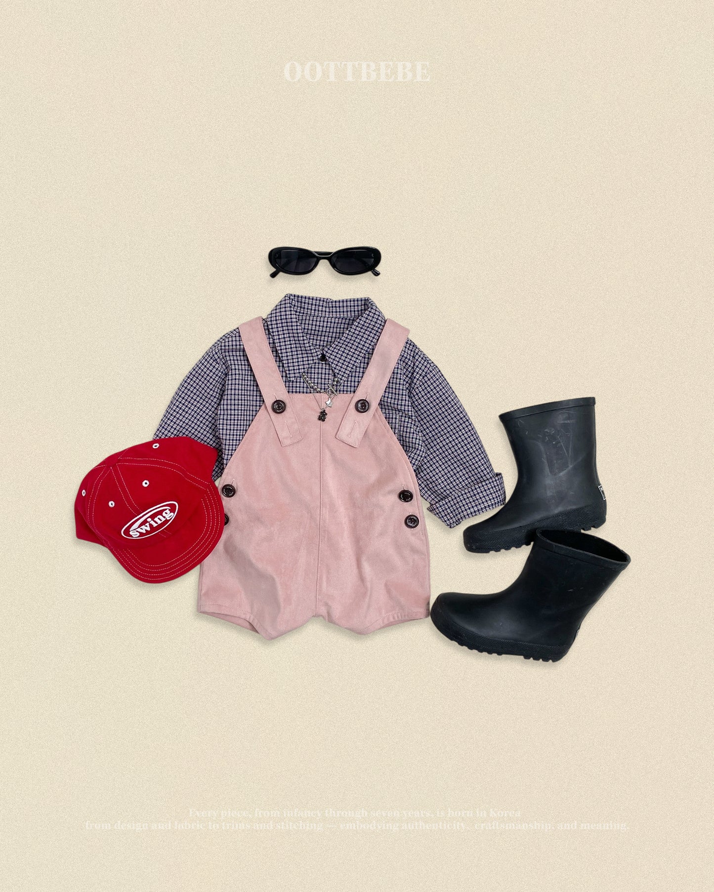 [PRE-ORDER] Cappuccino Check Shirts (Mom Couple)