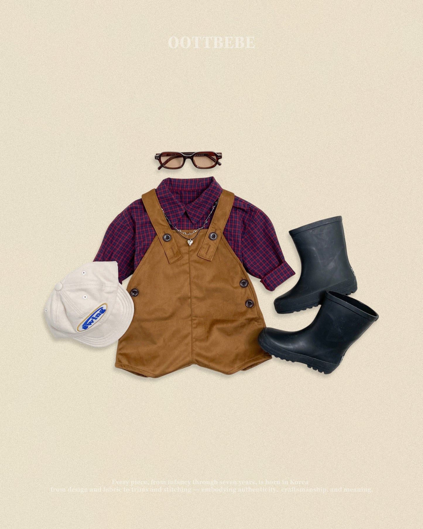[PRE-ORDER] Cappuccino Check Shirts (Mom Couple)