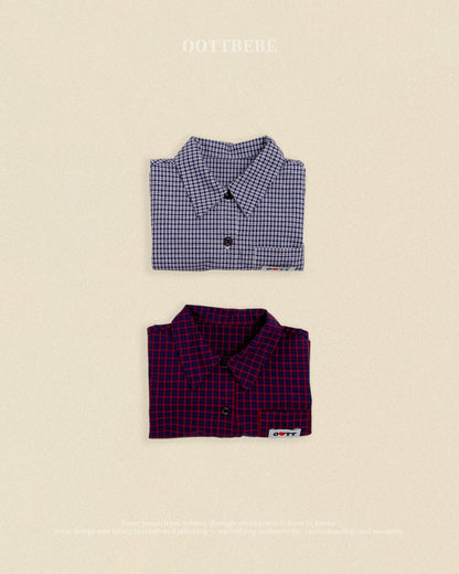 [PRE-ORDER] Cappuccino Check Shirts (Mom Couple)