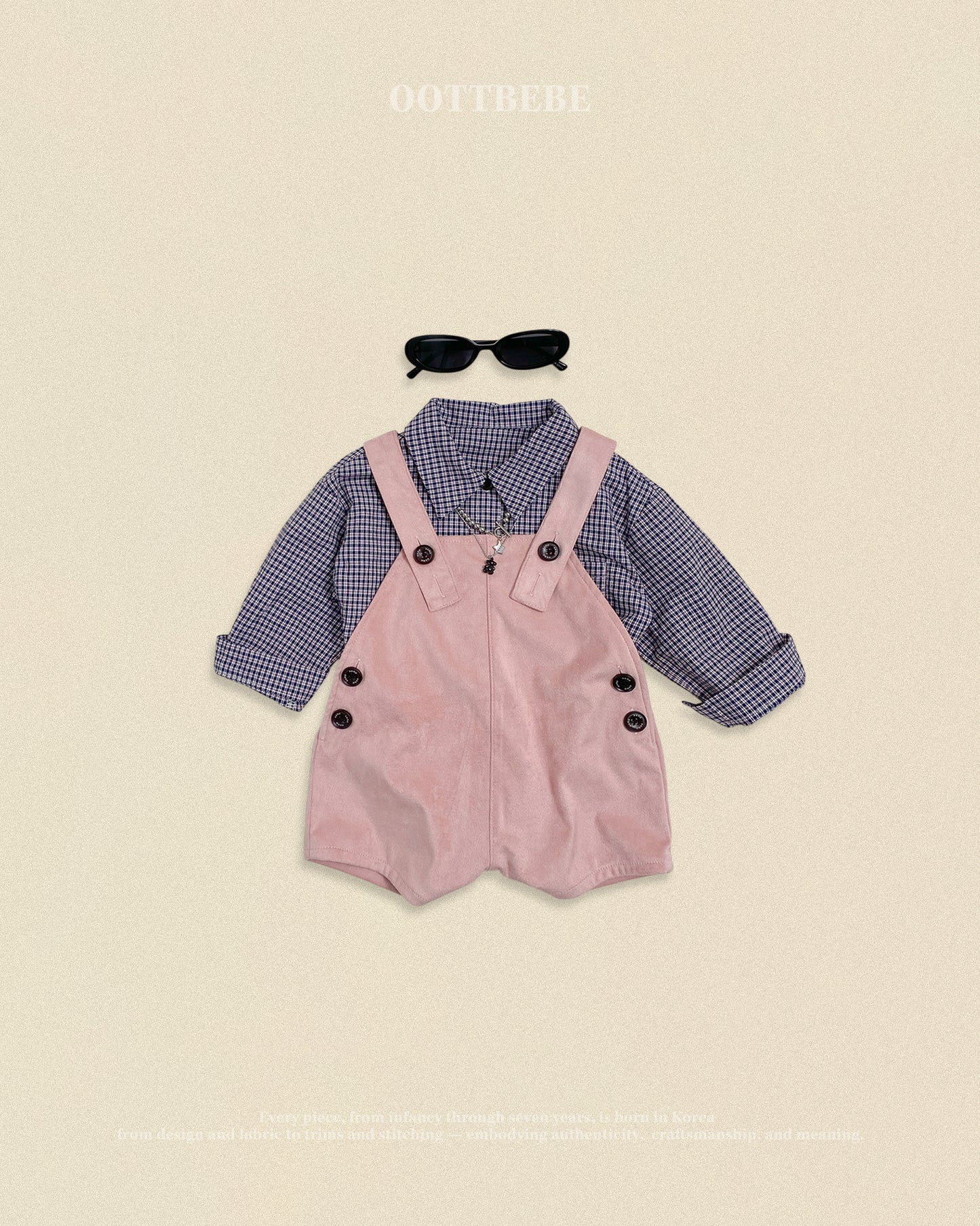 [PRE-ORDER] Cappuccino Check Shirts (Mom Couple)