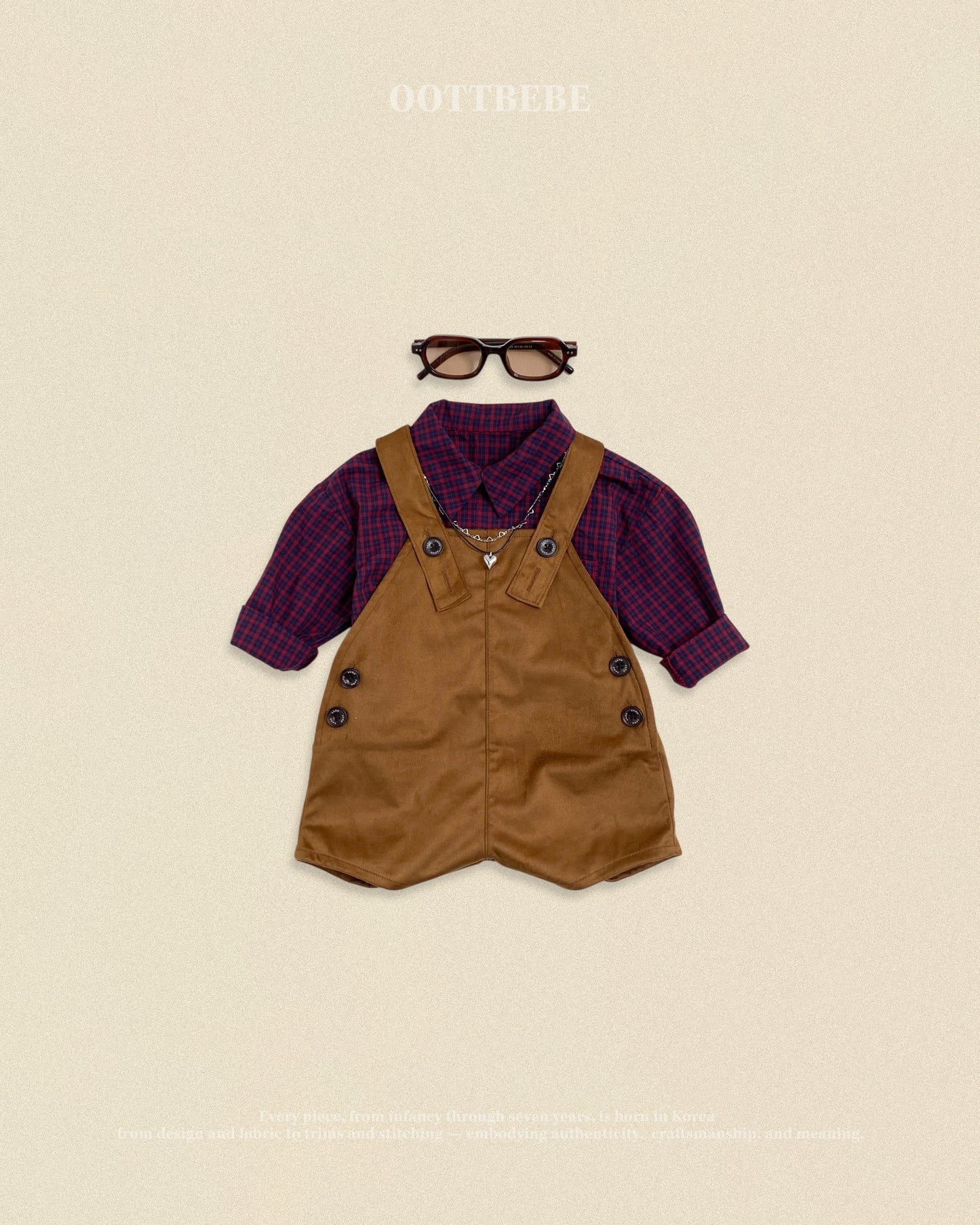 [PRE-ORDER] Cappuccino Check Shirts (Mom Couple)