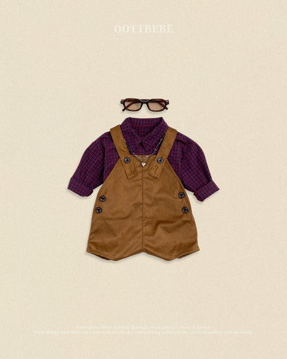[PRE-ORDER] Cappuccino Check Shirts (Mom Couple)