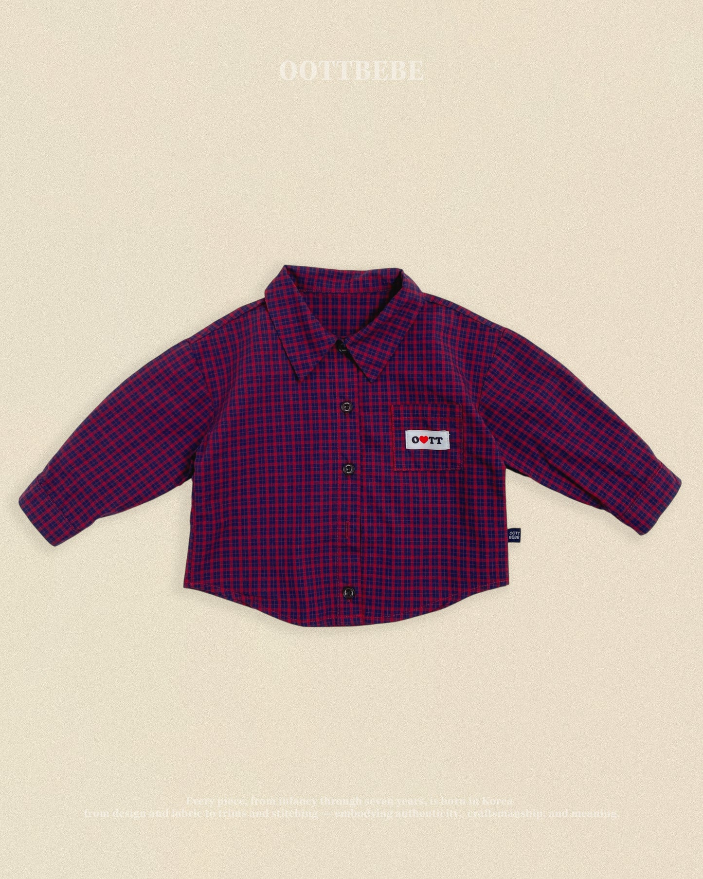 [PRE-ORDER] Cappuccino Check Shirts (Mom Couple)