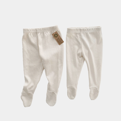 [PRE-ORDER] Organic Newborn Foot Leggings