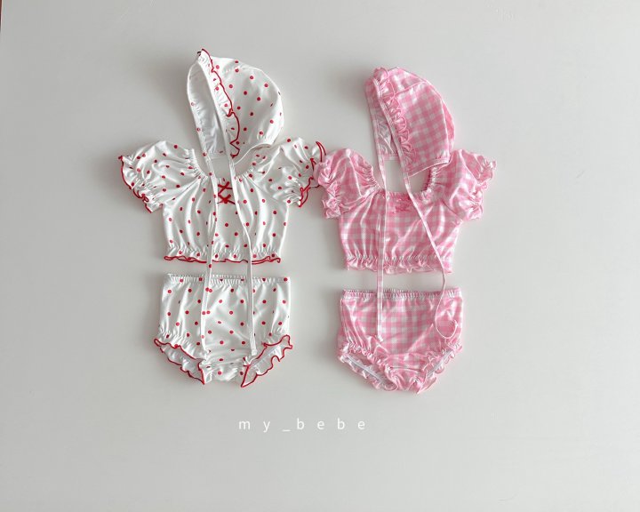 [PRE-ORDER] Frill Bikini Top Bottom Hat Set