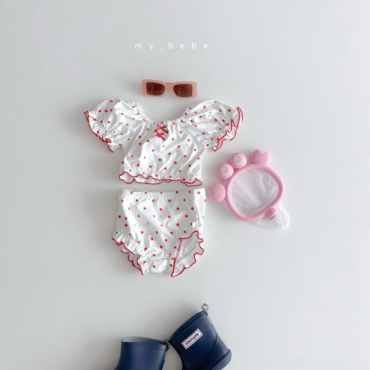 [PRE-ORDER] Frill Bikini Top Bottom Hat Set