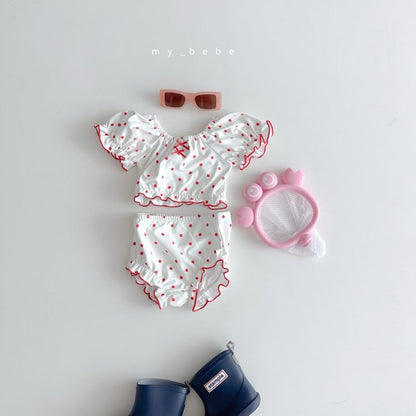 [PRE-ORDER] Frill Bikini Top Bottom Hat Set