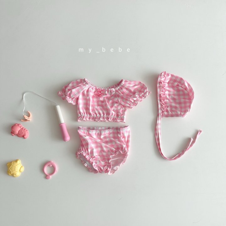 [PRE-ORDER] Frill Bikini Top Bottom Hat Set