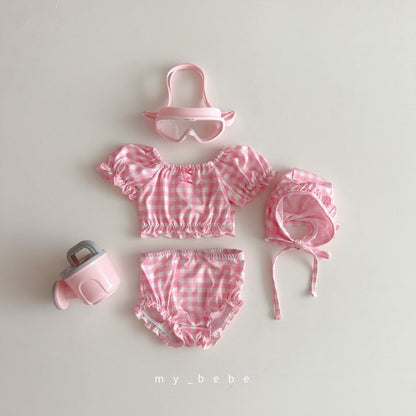 [PRE-ORDER] Frill Bikini Top Bottom Hat Set