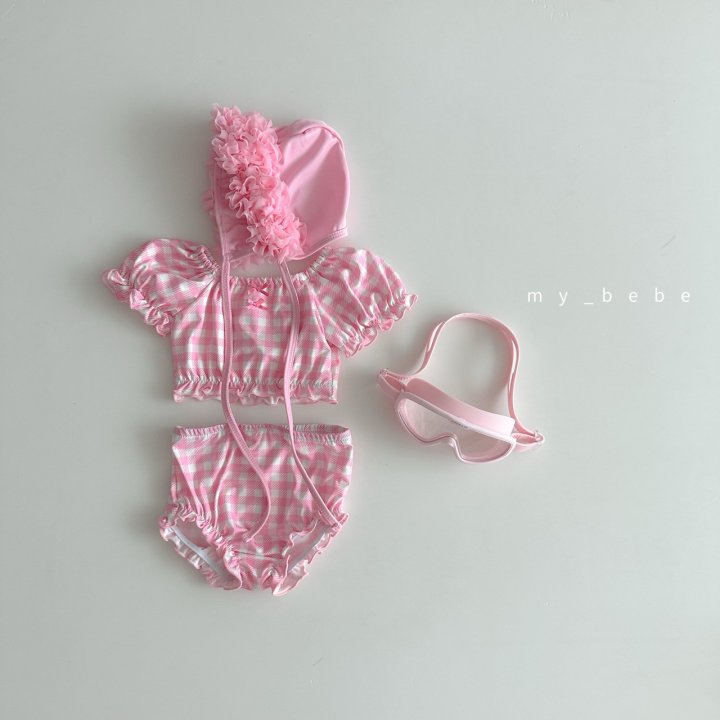 [PRE-ORDER] Frill Bikini Top Bottom Hat Set