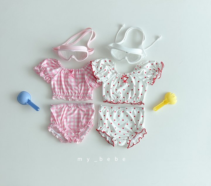 [PRE-ORDER] Frill Bikini Top Bottom Hat Set